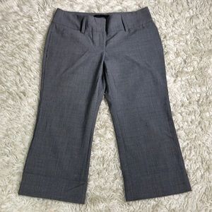 Express Editor Crop Pants | Charcoal Gray |size 10